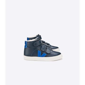 Altas Veja ESPLAR MID FURED LEATHER Niños Blue/Navy | España 691BEX